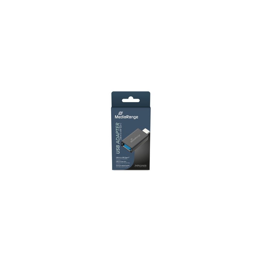 MediaRange MRCS216 cable gender changer USB Type-A USB Type-C Black