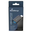 MediaRange MRCS216 kaapelin sukupuolenvaihtaja USB Type-A USB Type-C musta