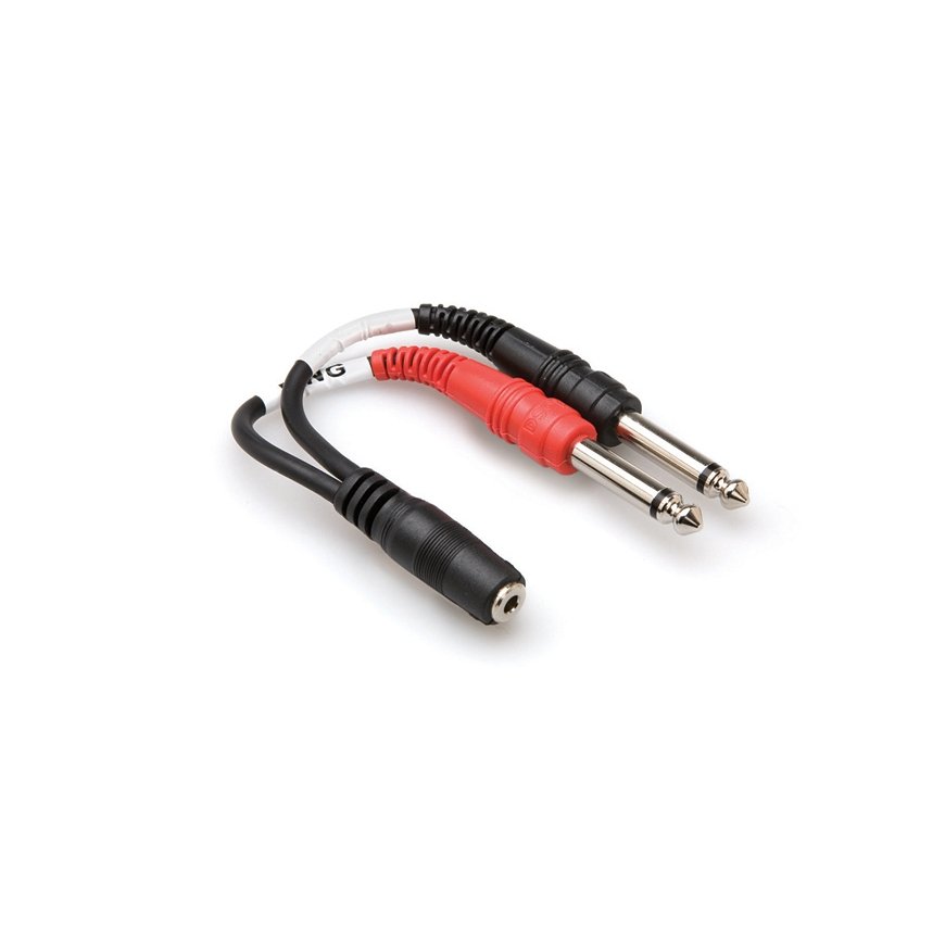 Hosa Technology YMP-434 аудио кабель 2 x 6,35 мм 3,5 мм TRS Черный