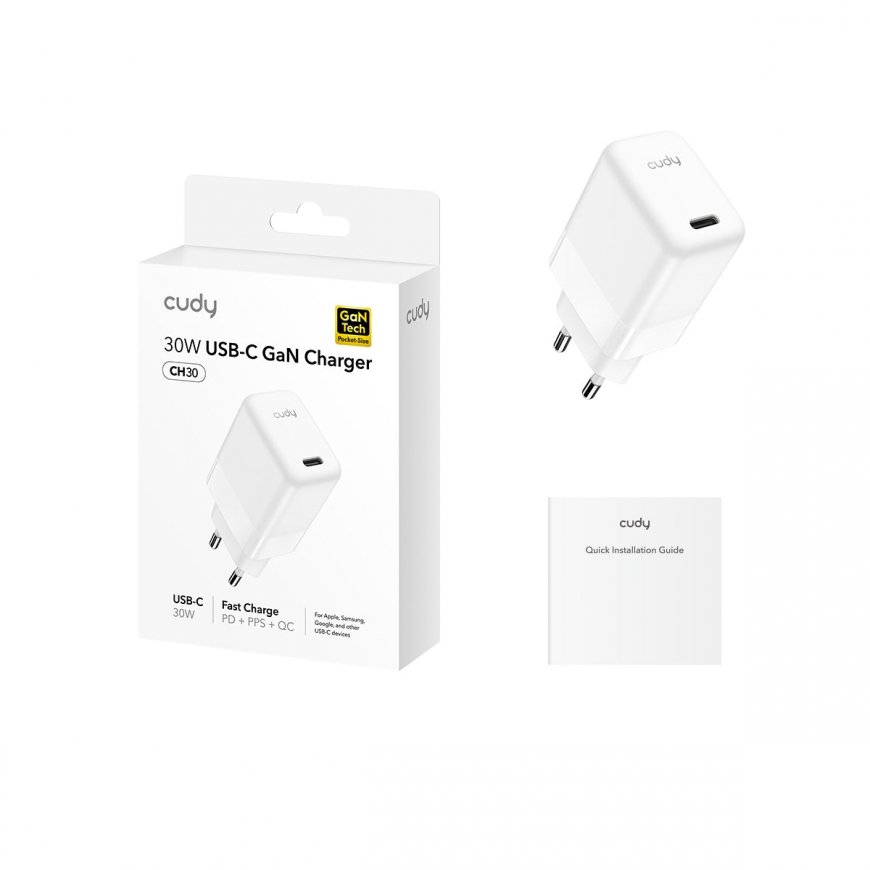 Cudy CH30 Mobilais telefons, Portatīvais dators, Viedtālrunis, Planšete Balts AC Iekštelpas – 2