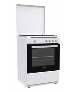 Heinner HFSC-V60WH plīts & cepeškrāsns Brīvi stāvoša plīts Gāze Gāzes Balts