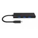 Fuj:tech USB-C hubas, 4 poros Fuj:tech USB-C hubas, 4 poros
