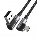 Ugreen 20856 USB kabelis USB 2.0 USB A USB C Melns, Sudrabs