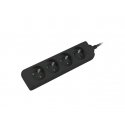 Lanberg PS0-04E-0100-IEC-BK power extension 1 m 4 AC outlet(s) Indoor Black Lanberg PS0-04E-0100-IEC-BK power extension 1 m 4 AC outlet(s) Indoor Black