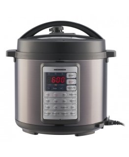 Heinner HPCK-38BK spiediena (ātrvāres) katls 5,7 L Melns, Nerūsējošs tērauds 1000 W