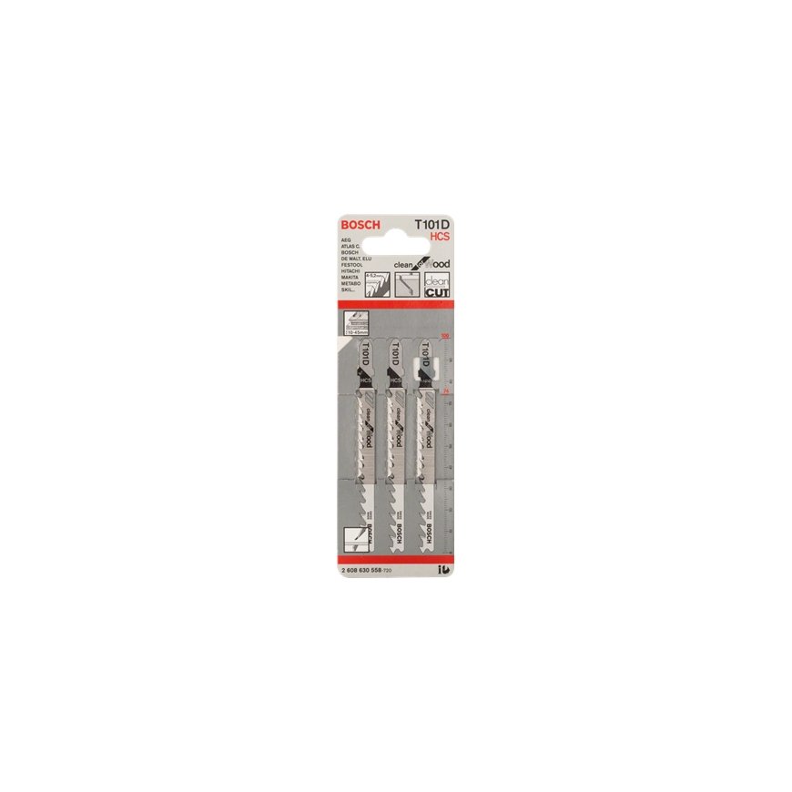 Bosch T 101 D Clean for Wood Jigsaw Blades – 2