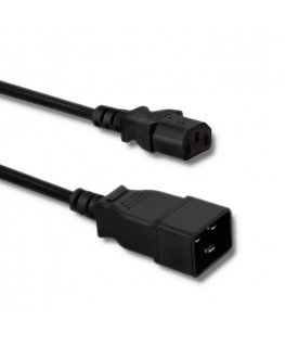 Qoltec 53991 virtajohto musta 1,2 m C20 liitin C13 liitin