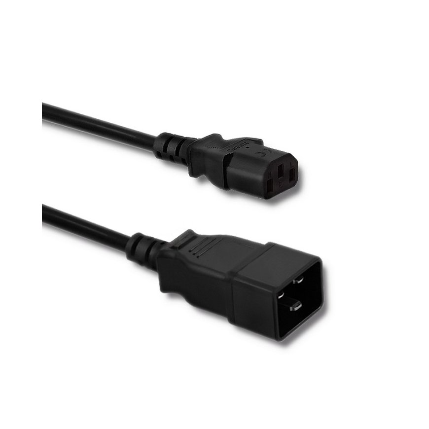 Qoltec 53991 elektrības kabelis Melns 1