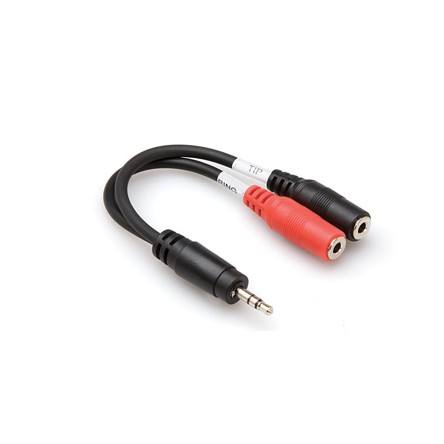 Hosa Technology YMM-261 garso kabelis 3.5mm 2 x 3.5mm Juoda, Raudona
