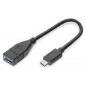 Digitus AK-300315-001-S USB kabelis USB 3.2 Gen 1 (3.1 Gen 1) 0,15 m USB C USB A Melns Digitus AK-300315-001-S USB kabelis USB 3.2 Gen 1 (3.1 Gen 1) 0,15 m USB C USB A Melns