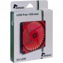 Inter-Tech L-12025 Computer case Fan 12 cm Black, Red