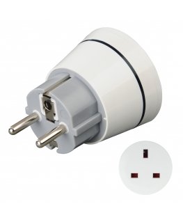 Hama 00223452 power plug adapter Type F Type G (UK) White
