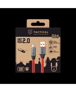 Tactical Fat Man 2.0 Cable USB-A|USB-C 1m Red
