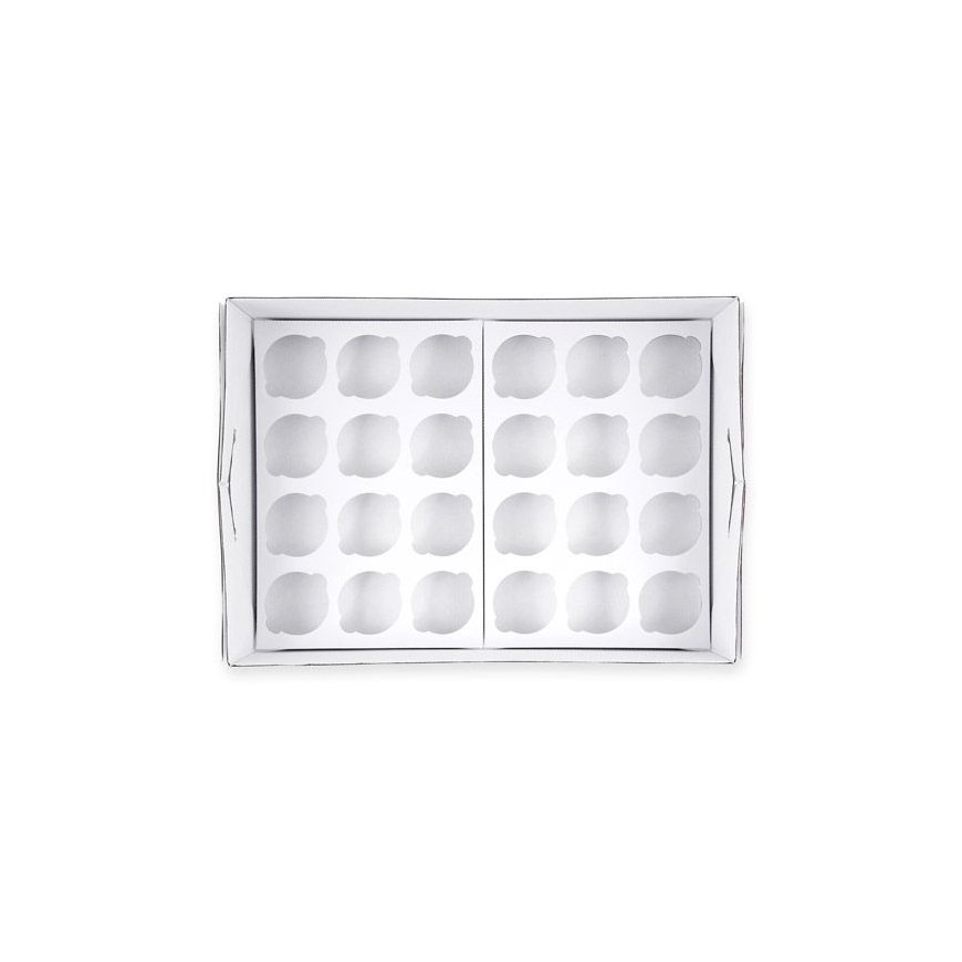 PME Cupcake box cake storage container Rectangular Carton White – 3