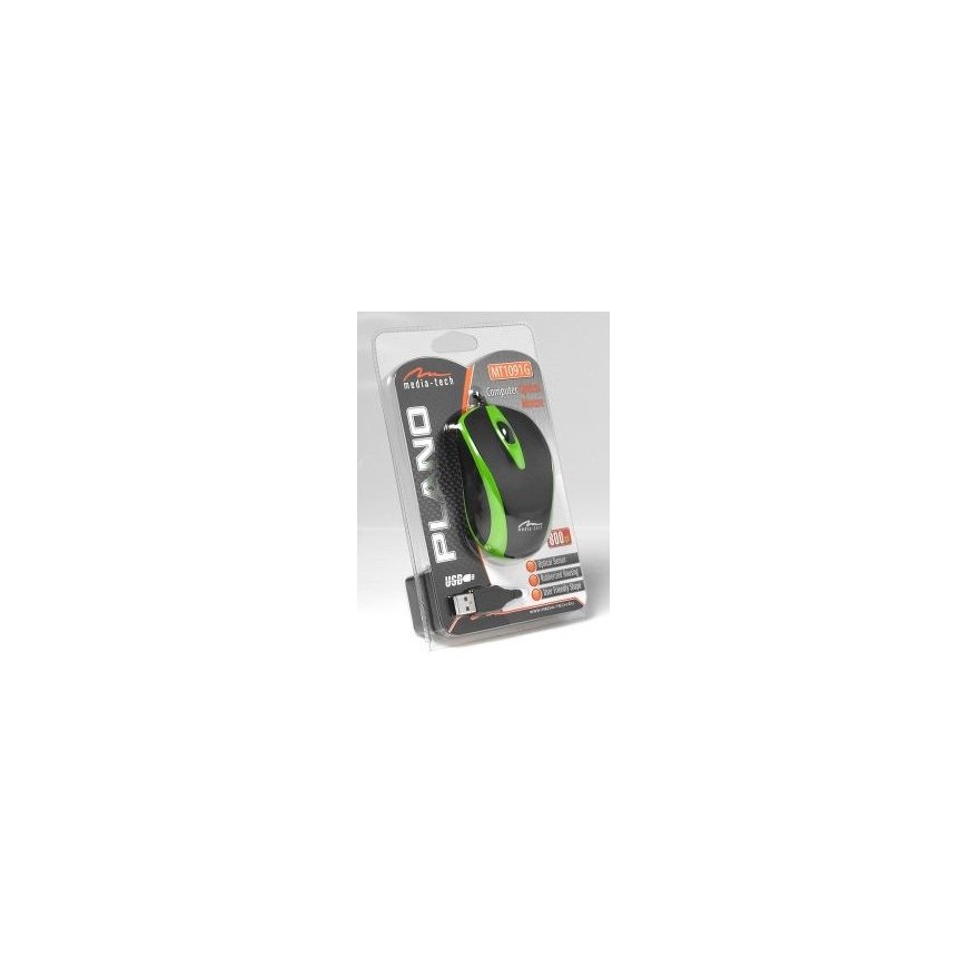 Media-Tech Plano hiiri Office USB A-tyyppi Optinen 800 DPI – 2