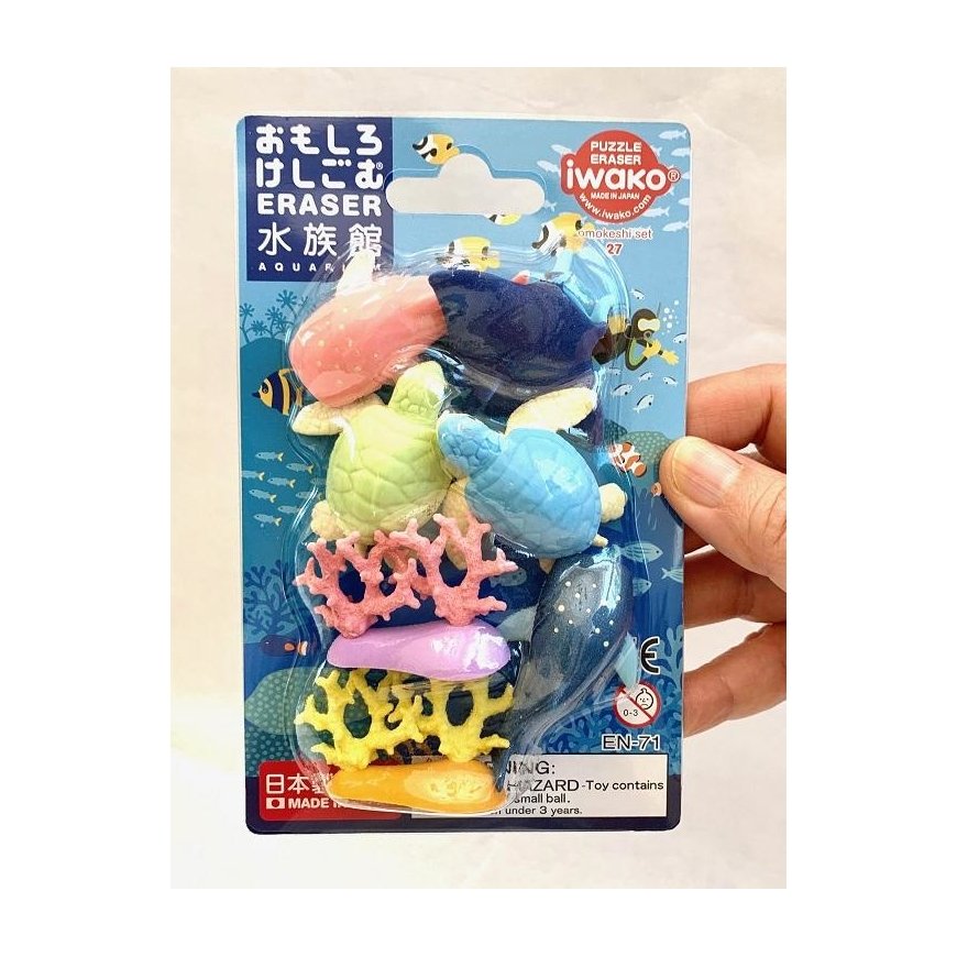 Iwako 383161 eraser SBS Assorted colours – 3