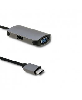 Qoltec 50380 USB графический адаптер Серый
