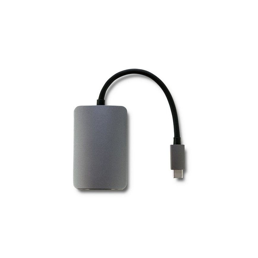 Qoltec 50380 USB grafiikka-adapteri Harmaa – 2