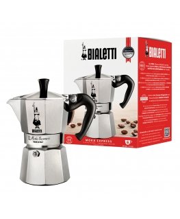 Bialetti Moka Express Mokas kafijas katliņš 0,3 L Alumīnijs, Melns