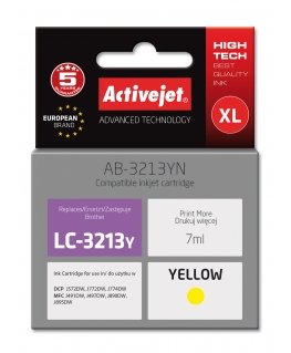 Activejet AB-3213YN tintes kārtridžs 1 pcs Saderība Standarta produktivitāte Dzeltens