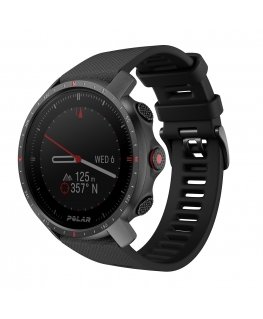 Polar Grit X Pro 3,05 cm (1.2") MIP 47 mm Цифровой 240 x 240 пикселей Сенсорный экран Черный GPS (спутниковый)