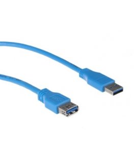 Maclean MCTV-585 USB cable USB 3.2 Gen 1 (3.1 Gen 1) 3 m USB A Blue