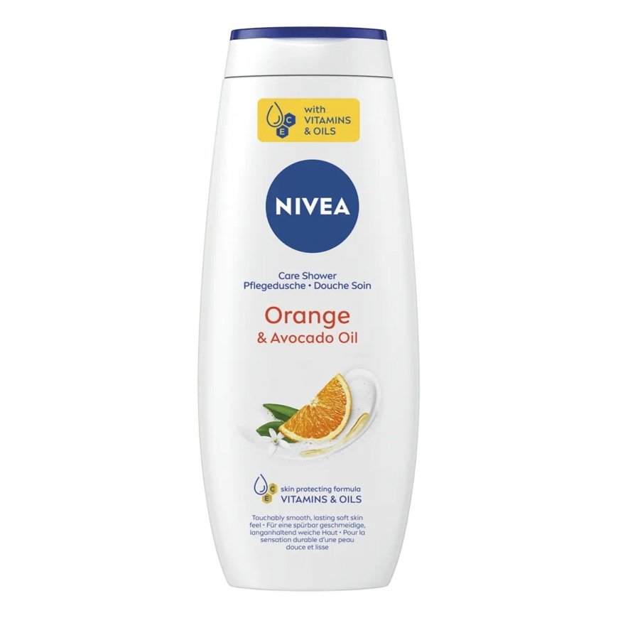 NIVEA Orange & Avocado Oil 500 ml Dušas želeja Sievietes Korpuss Oranžs