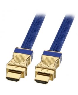 Lindy 0.5m Gold HDMI Cable HDMI кабель 0,5 m HDMI Тип A (Стандарт) Синий