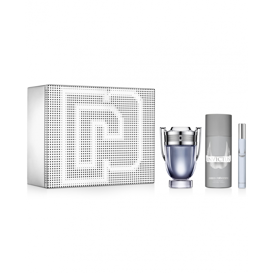 Set Paco Rabanne: Invictus, Deodorant Spray, For Men, 150 ml + I