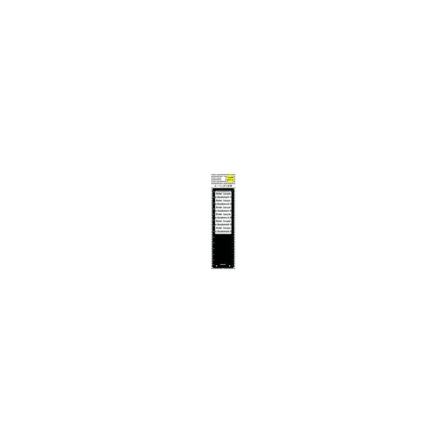 Universal book marker with magnifying glass and ruler, black DLR-D – 2