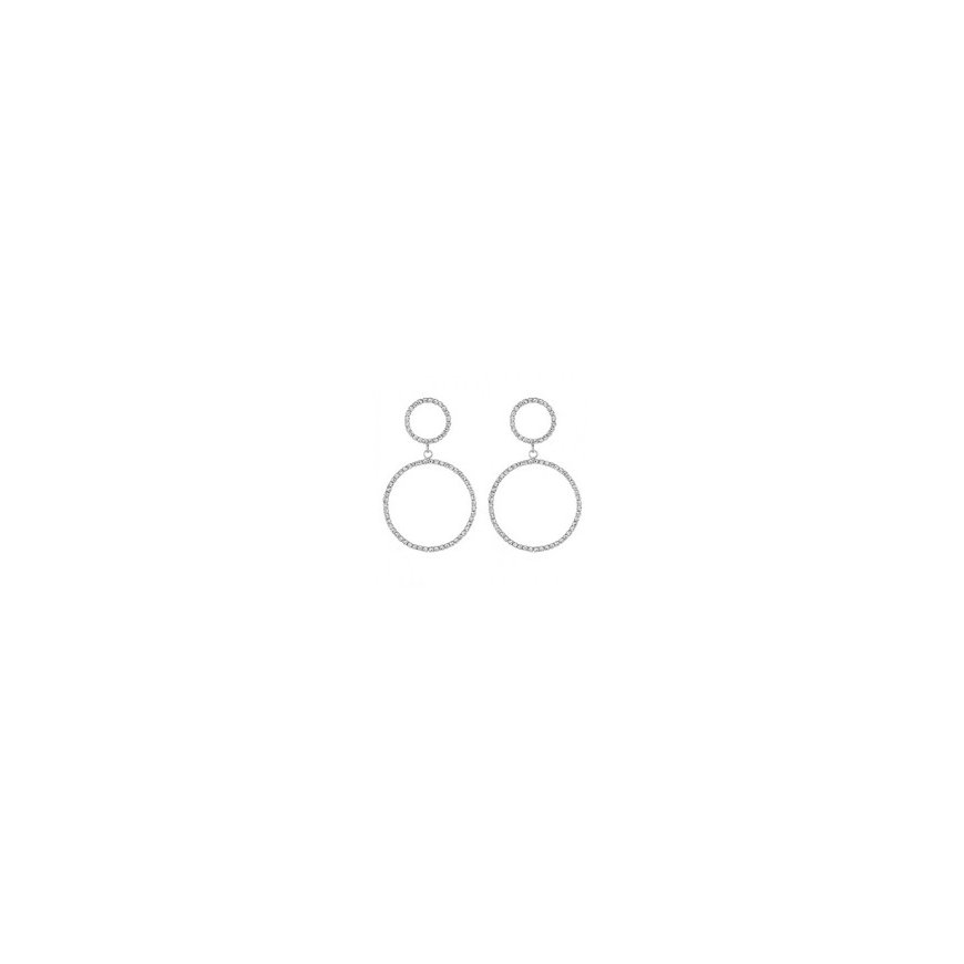 Troli VHLLE2008G gold-plated round single earring with zirconia – 2