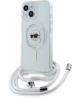 Karl Lagerfeld IML per petį nešiojams Karl&Choupette ietvaram iPhone 16 Pro Max, balts