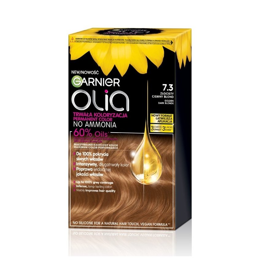 Garnier Olia Pysyvä Värjäys 7.3 Kullankeltainen Tummblondi