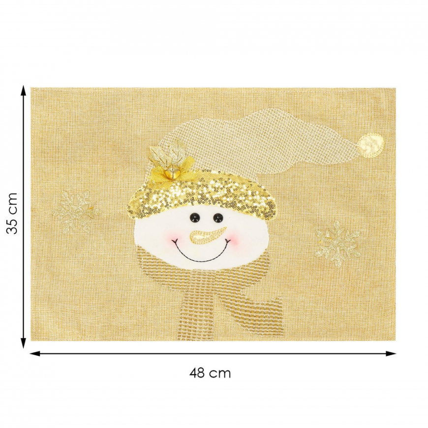 Saska Garden GNOME DECORATIVE WITH MAGIC SEQUINS 35CM White