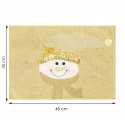 Saska Garden GNOME DECORATIVE WITH MAGIC SEQUINS 35CM White Saska Garden GNOME DECORATIVE WITH MAGIC SEQUINS 35CM White