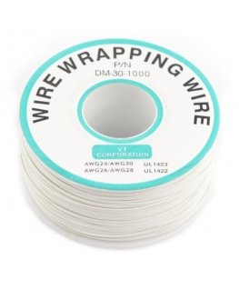 Oem isoleeritud PVC kaetud 30AWG juhtmed, mõeldud kaablite mässimiseks 820Ft - valge