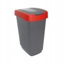 JOTTA 15 l Domino Grey-Red Tilted Waste Sorting Box JOTTA 15 l Domino Grey-Red Tilted Waste Sorting Box