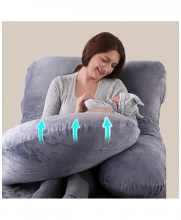 MOMCOZY RASKAUS NAISEN KYYNTÖ, F-MUOTOINEN, SAMETTI Harmaa