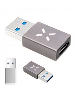 Fixed USB-C to USB-A Cable, Gray