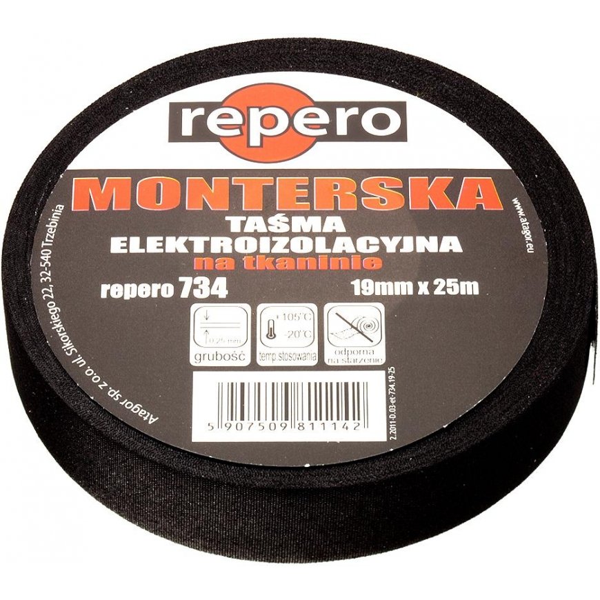 Blue Line REPERO 734 MONTAŽO JUOSTA, šafrona krāsa 19 mm x 25 m – 2