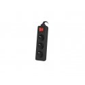 Lanberg PS1-03E-0150-BK power extension 1.5 m 3 AC outlet(s) Indoor Black