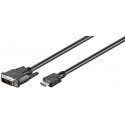 Goobay 50580 vaizdo kabelio adapteris 2 m HDMI DVI-D Juoda