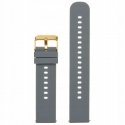 Pacific U27 rubber watch strap - dark gray/golden - 20mm Pacific U27 rubber watch strap - dark gray/golden - 20mm