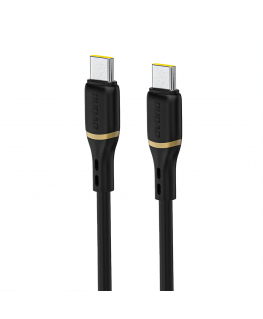 Dudao L25C USB-C Cable 1m 60W with Soft Silicone Braid - Black
