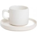 Cup with a saucer Homla FAMELIO White, 200 ml Cup with a saucer Homla FAMELIO White, 200 ml