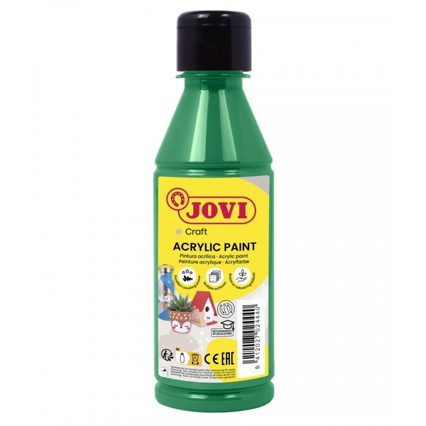 Akrüülvärvid JOVI, 250 ml, rohelise värviga.