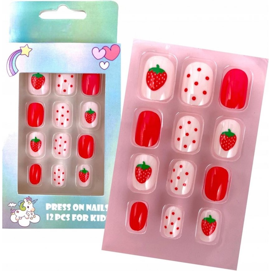 Pink Deni Carte Tipsy Square - Set of False Nails - Intensive Pink – 2