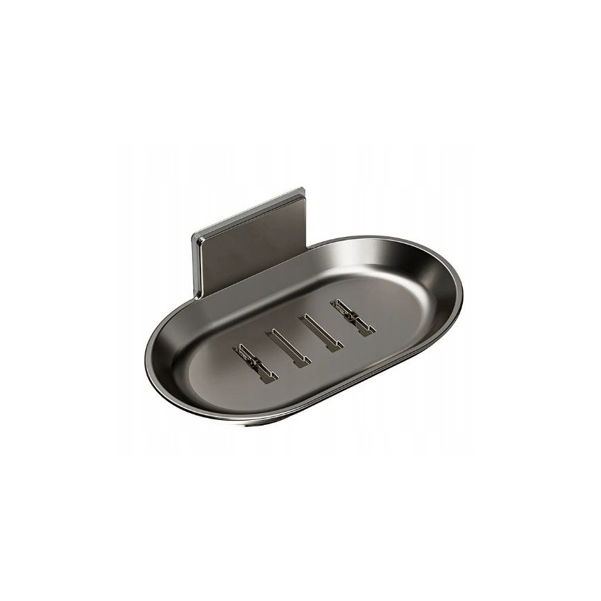 OEM Metal Soap Holder - Black - Soap Dish - Wall-Mounted Hanger