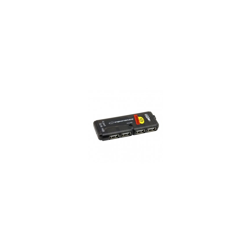 Esperanza EA112 interface hub 480 Mbit/s Black