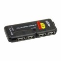 Esperanza EA112 interfeisa centrmezgls 480 Mbit/s Melns